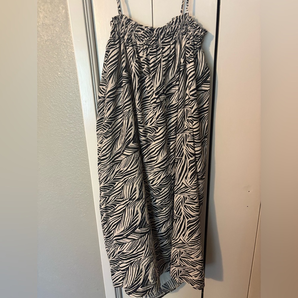 VILA Monochrome Zebra Pattern Blouse